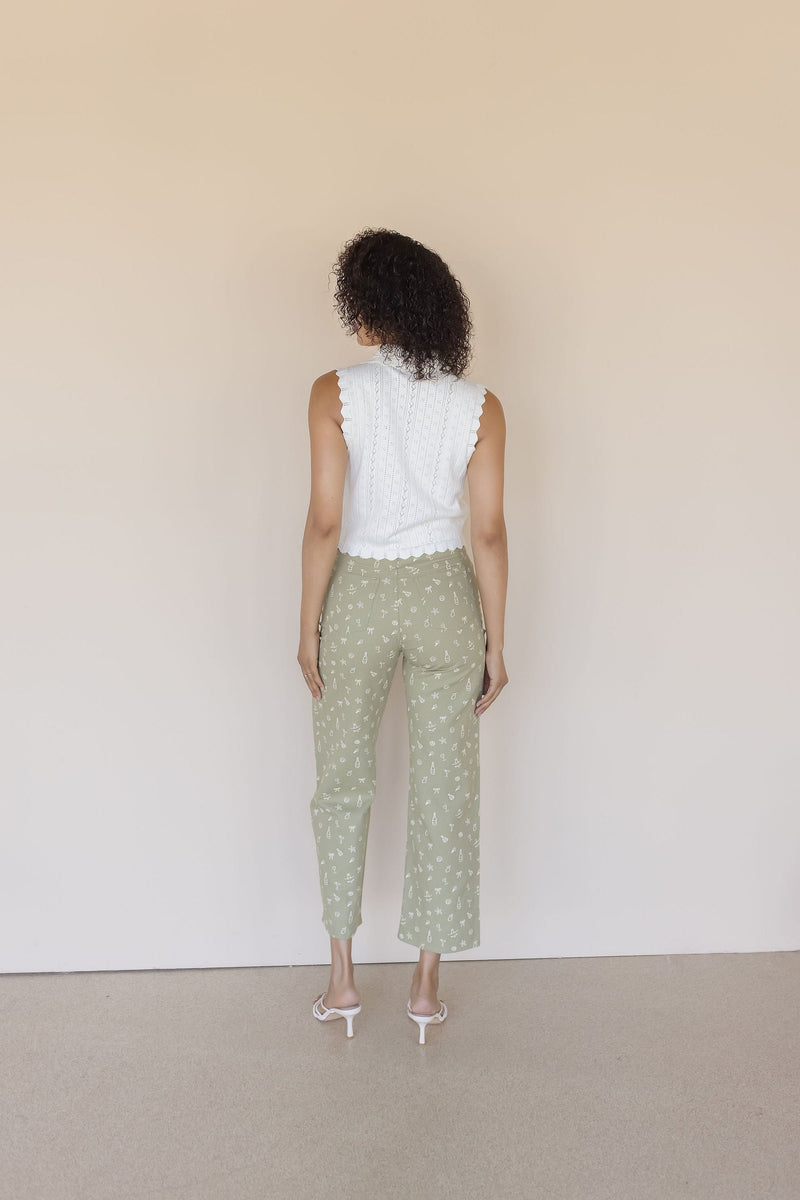 Poolside Graphic Wide Leg Pant