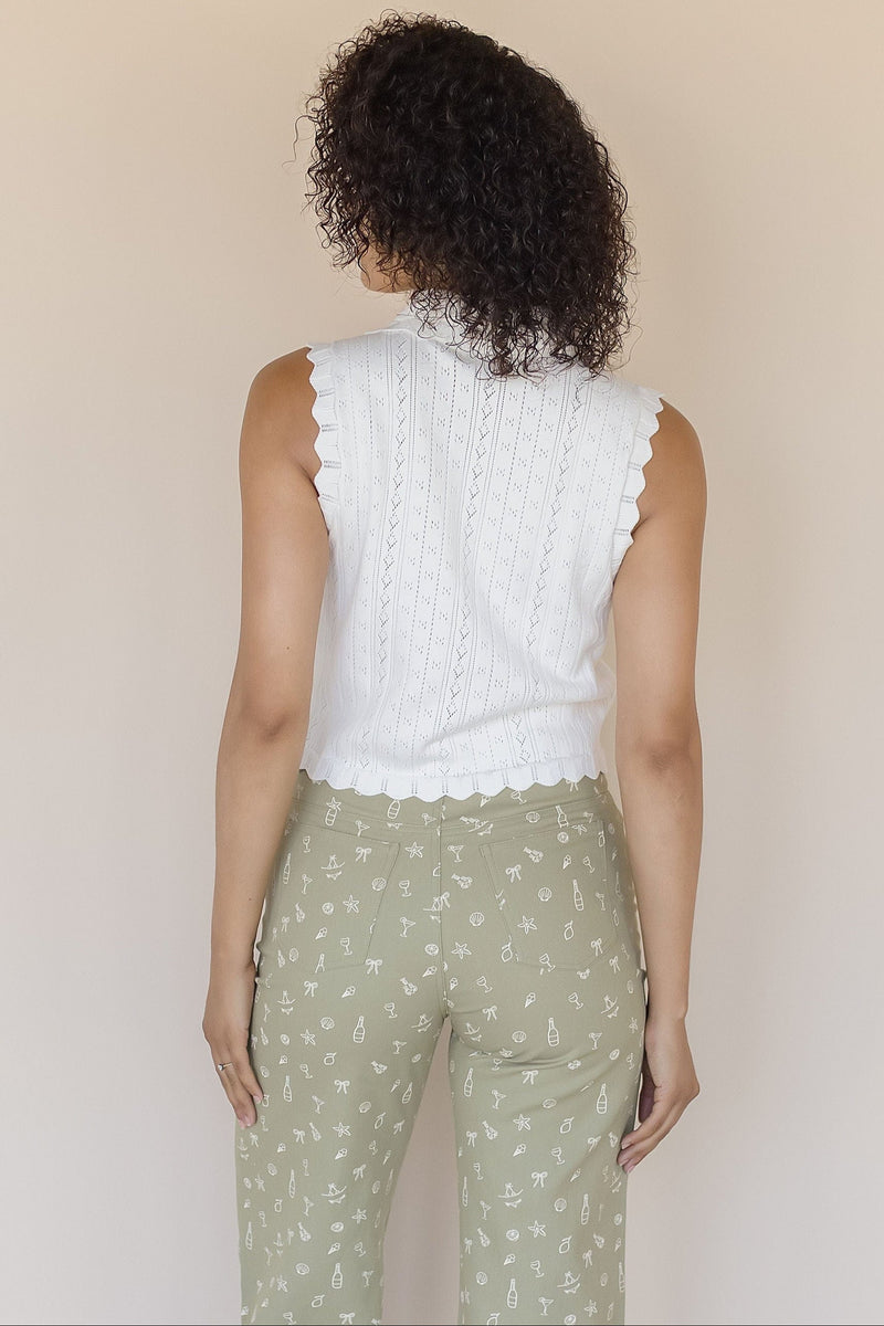 Esther Knit Tie Front Vest