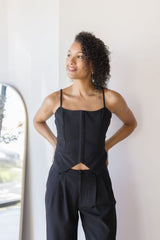 Solenne Square Neck Corset Top