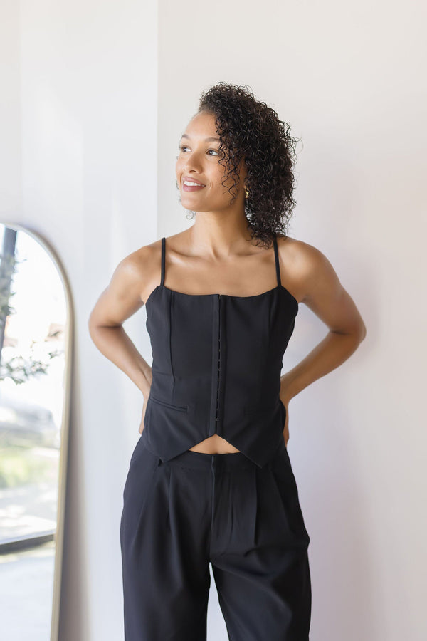 Solenne Square Neck Corset Top