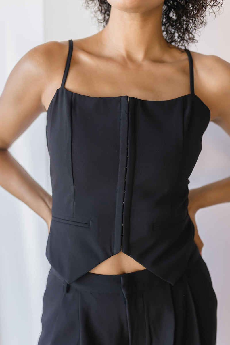 Solenne Square Neck Corset Top