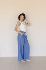 Francie Pleated Wide Leg Jean
