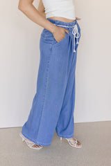 Francie Pleated Wide Leg Jean