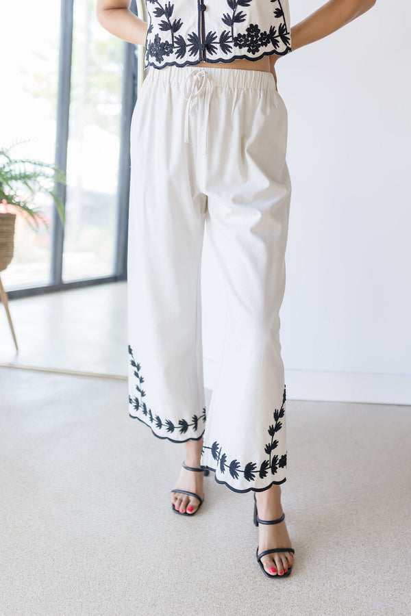 Dahlia Embroidered Pant