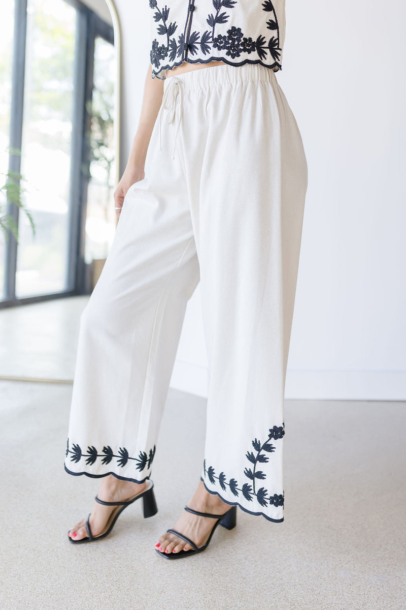 Dahlia Embroidered Pant