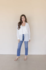 Airy Cotton Button Down Shirt