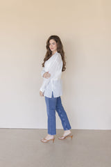 Airy Cotton Button Down Shirt