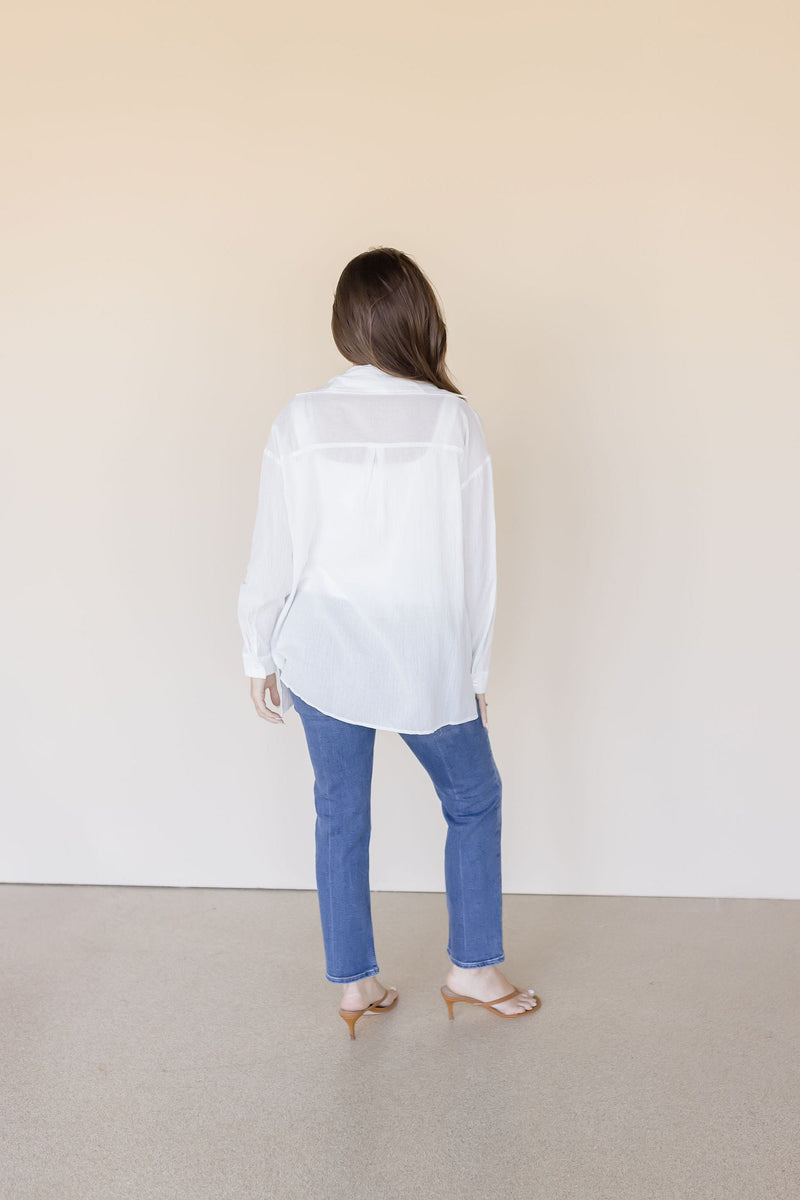 Airy Cotton Button Down Shirt
