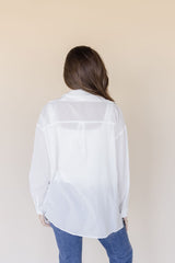 Airy Cotton Button Down Shirt