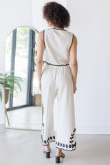 Dahlia Embroidered Pant