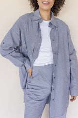 Blaine Striped Long Sleeve Button Up Shirt