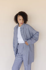 Blaine Striped Long Sleeve Button Up Shirt