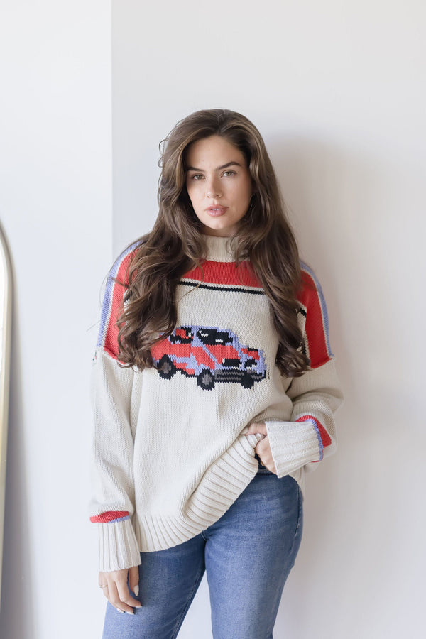 Back Seat Baby Oversized Knit Sweater