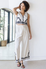 Dahlia Embroidered Pant