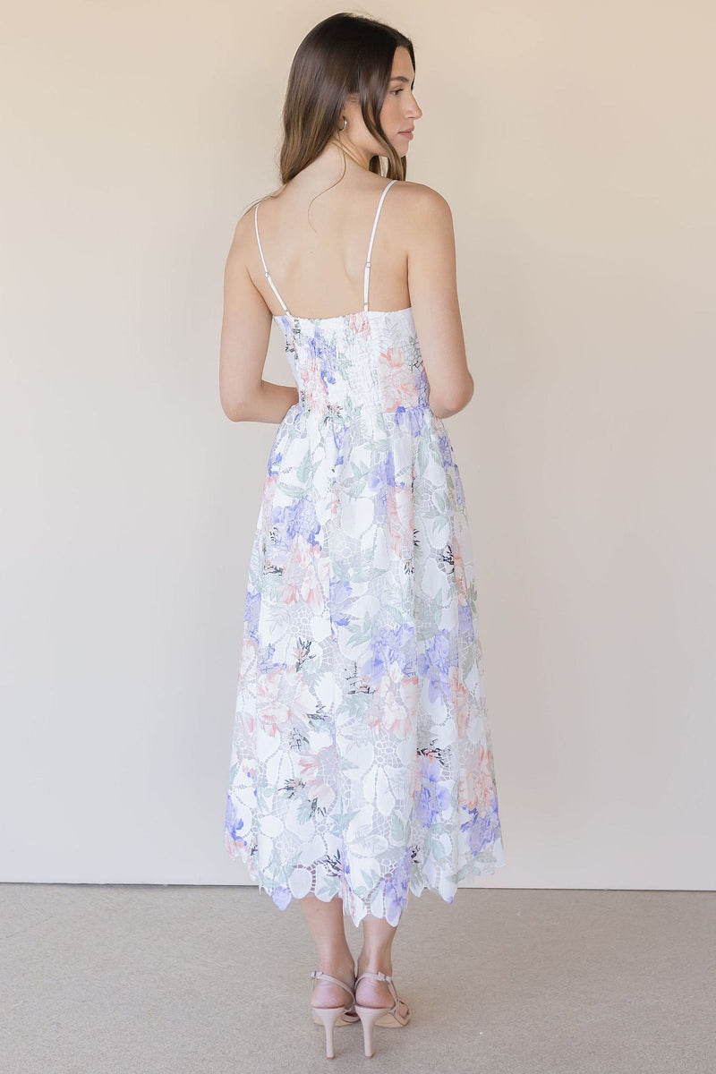 Edda Lace Midi Dress