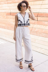 Dahlia Embroidered Pant