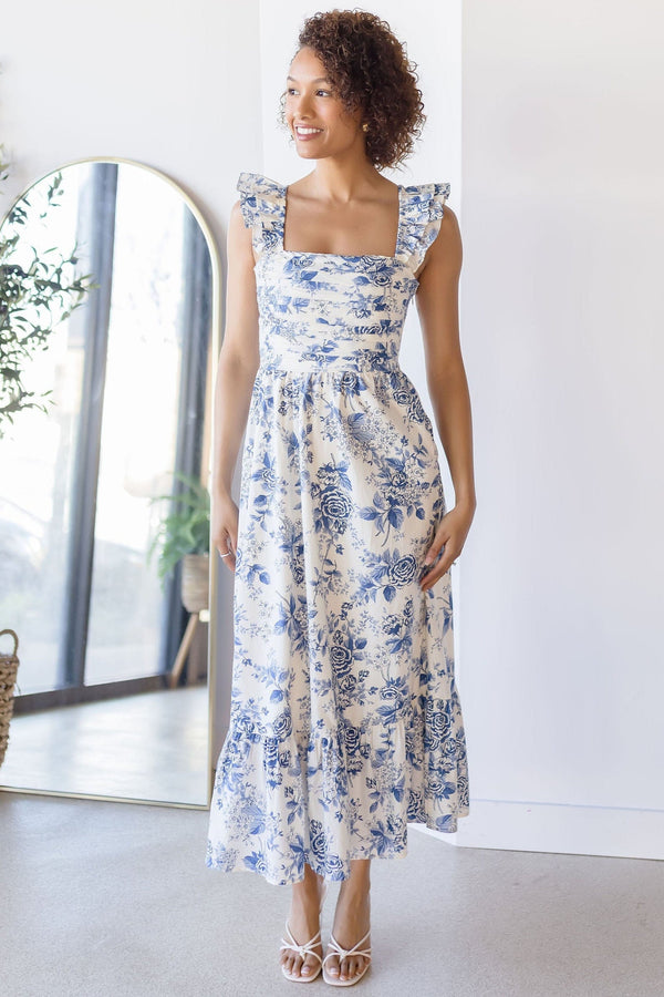 Garden Party Floral Midi Dress
