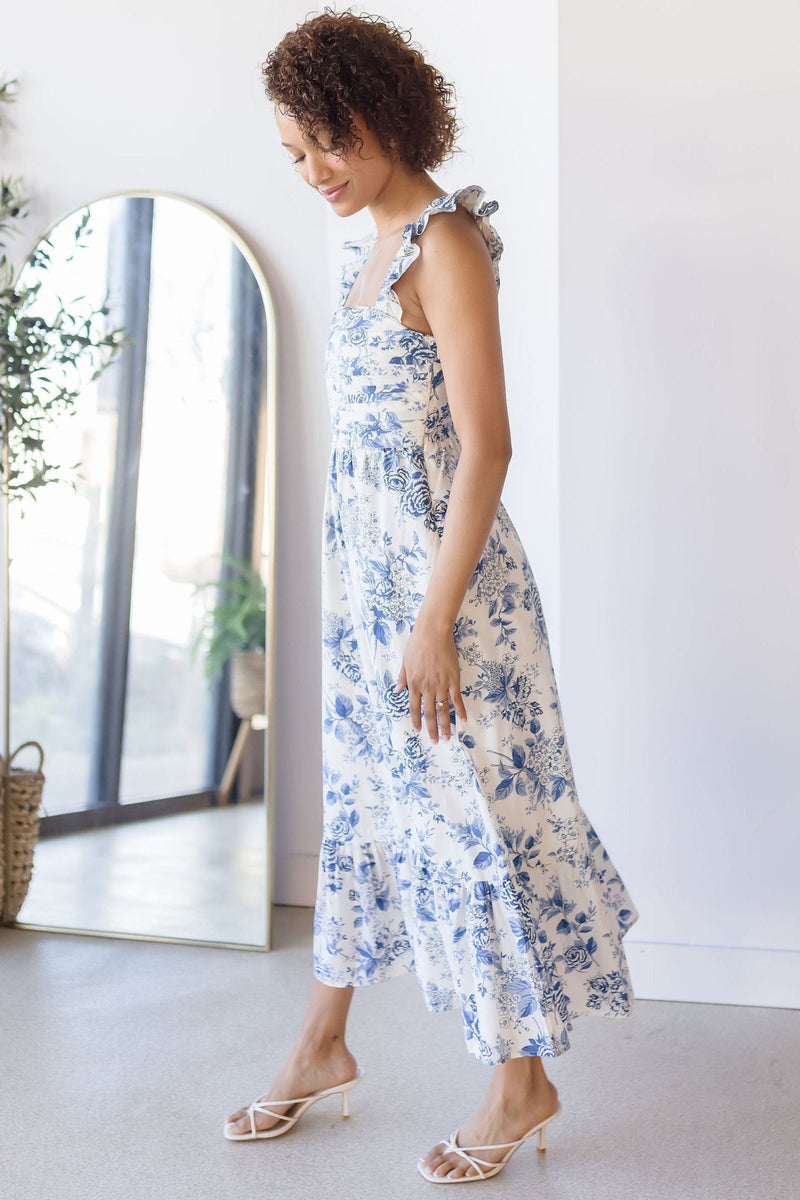 Garden Party Floral Midi Dress