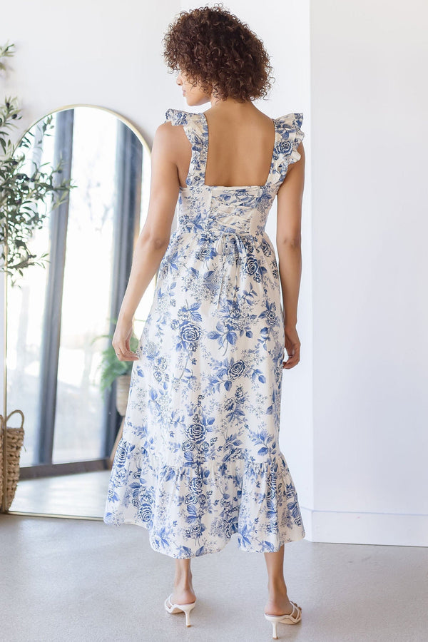 Garden Party Floral Midi Dress