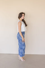 Good Luck Printed Barrel Jeans