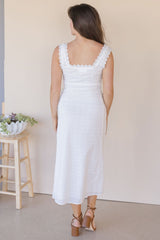 Valetta Eyelet Lace Midi Dress