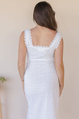 Valetta Eyelet Lace Midi Dress